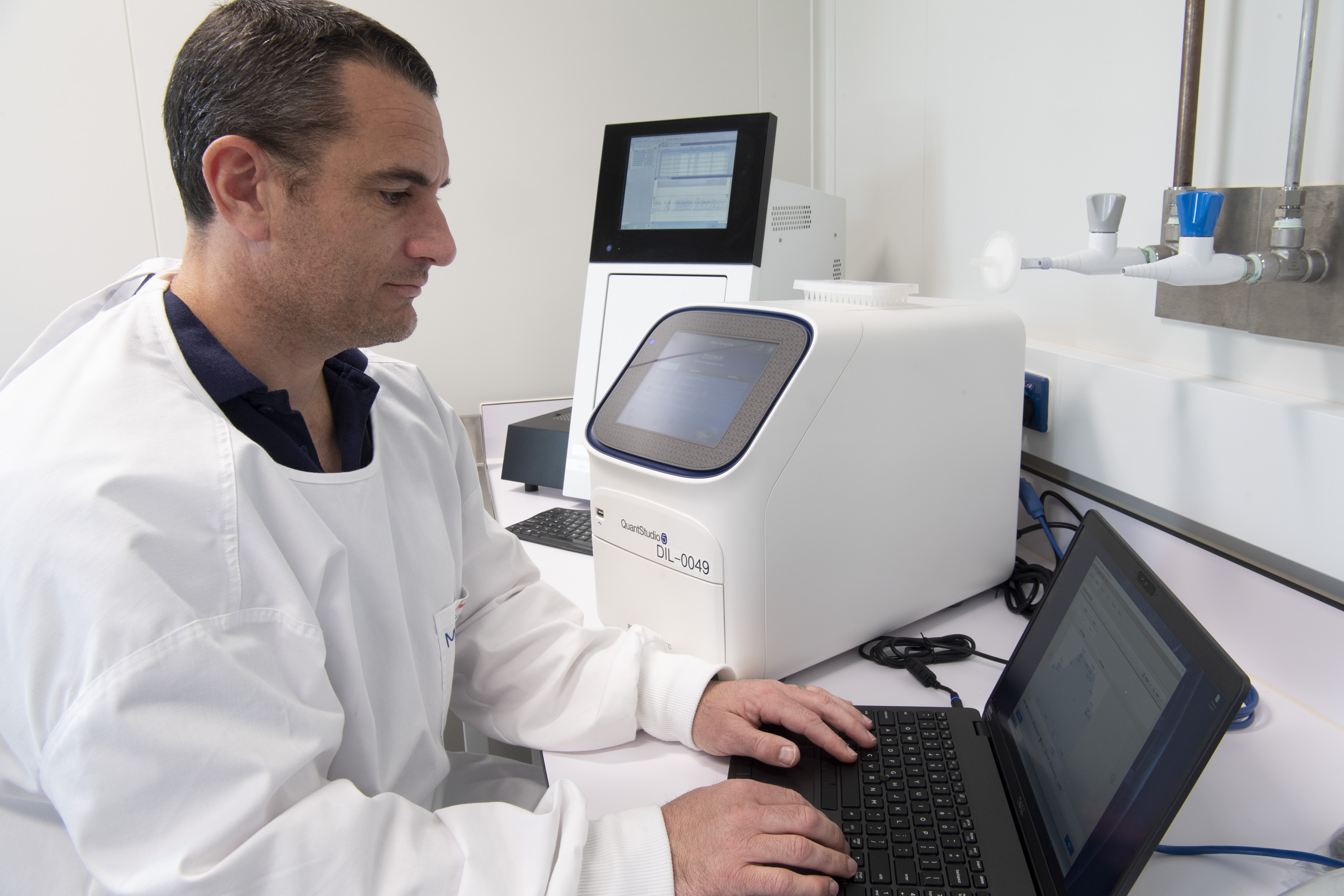 Man working in laboratory